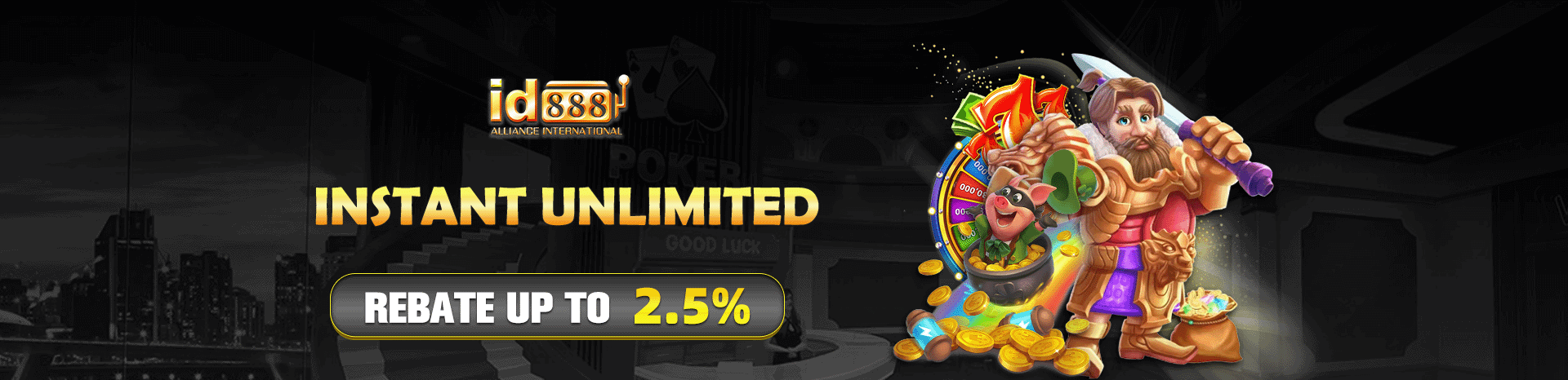 ID888 Slot top banner